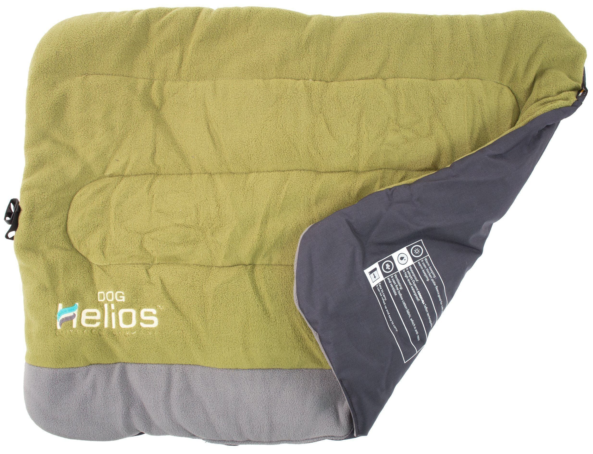 Dog Helios ®  Cordura-Nyco Reversible Nylon and Fleece Travel Camping Dog Bed