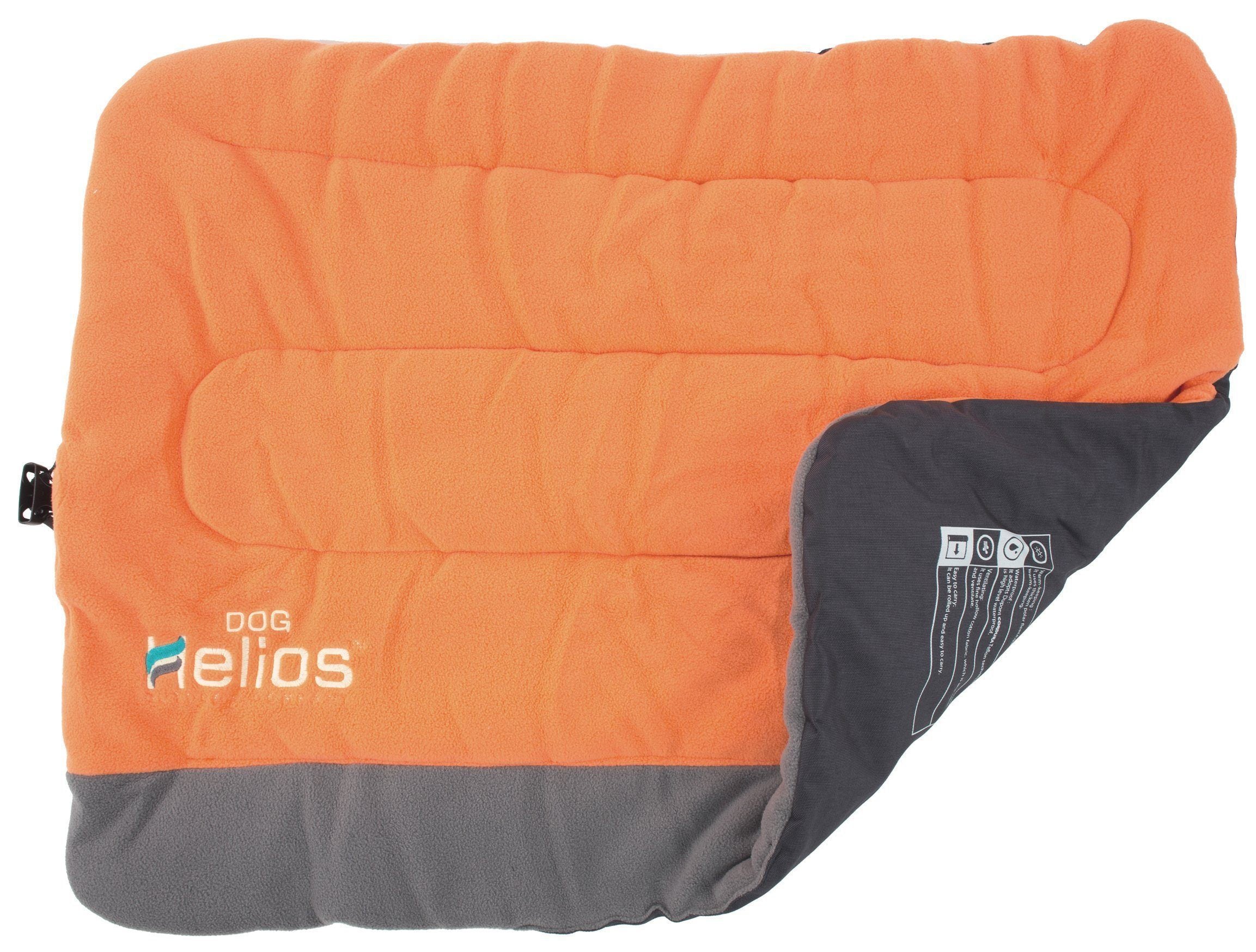 Dog Helios ®  Cordura-Nyco Reversible Nylon and Fleece Travel Camping Dog Bed