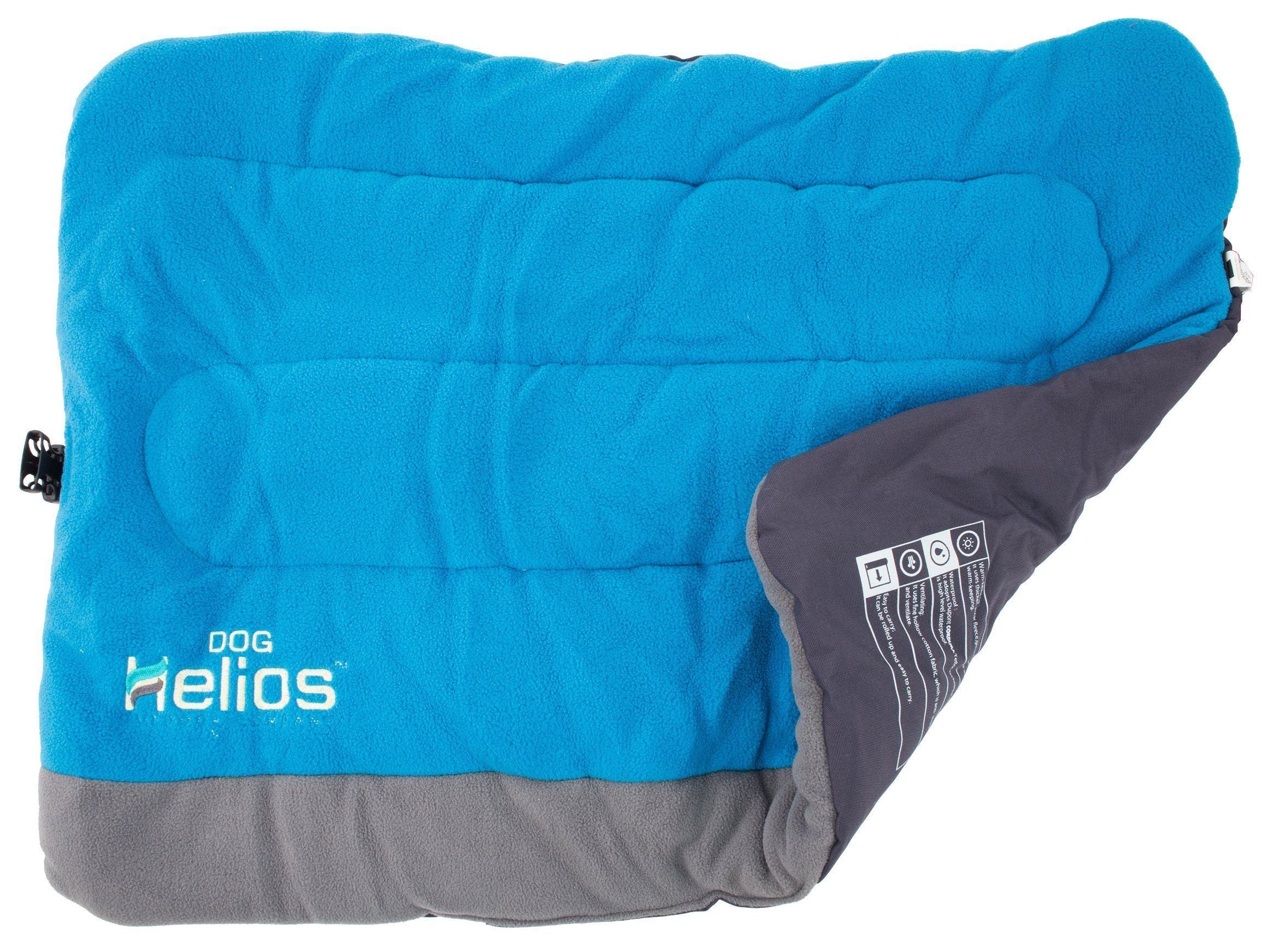 Dog Helios ®  Cordura-Nyco Reversible Nylon and Fleece Travel Camping Dog Bed