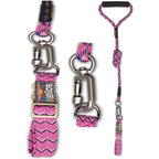 Dog Helios ® 'Dura-Tough' 2-in-1 Reflective Adjustable Fashion Dog Leash and Collar