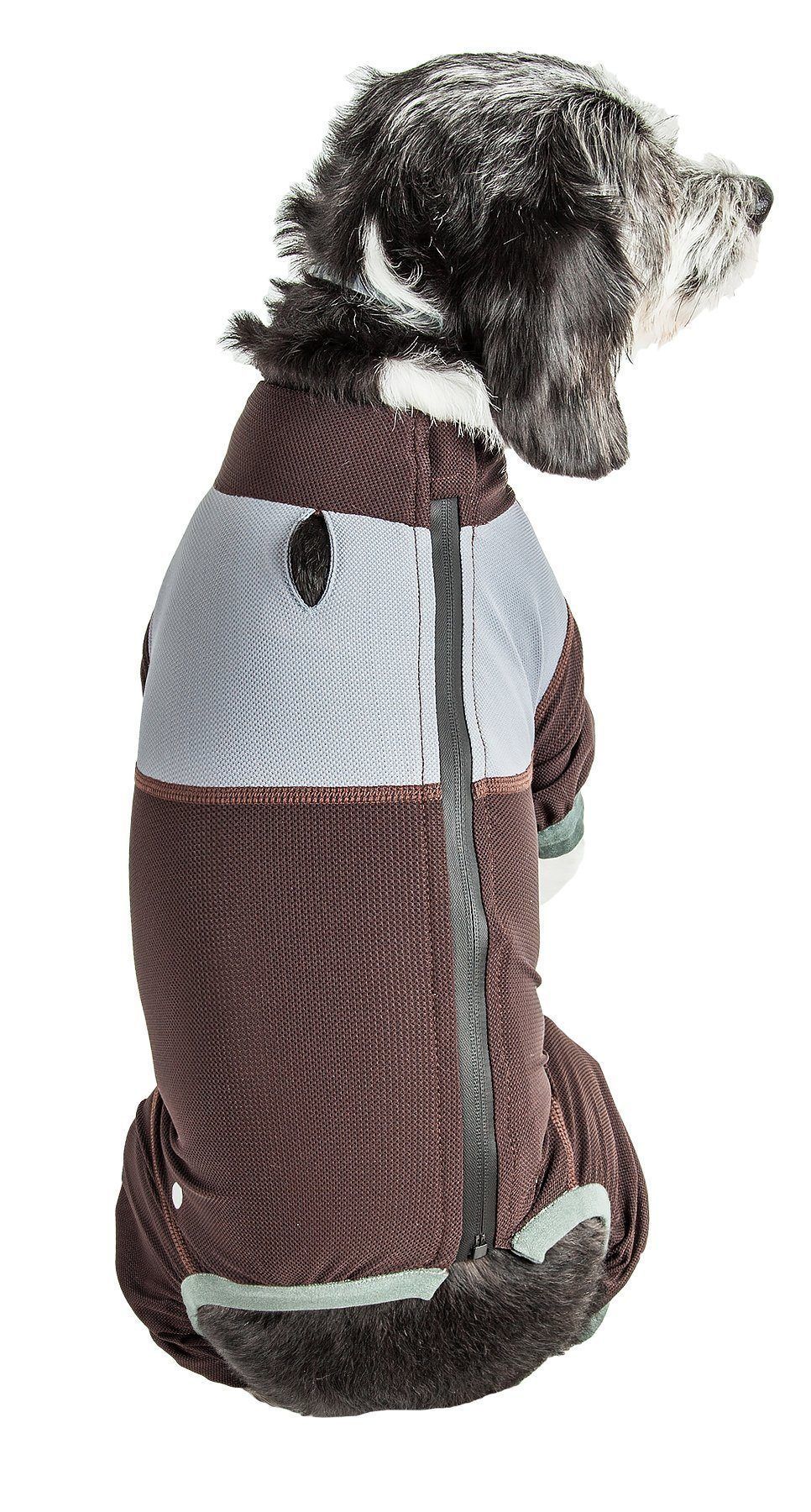 Dog Helios ® 'Tail Runner' Lightweight 4-Way-Stretch Breathable Yoga Dog Tracksuit