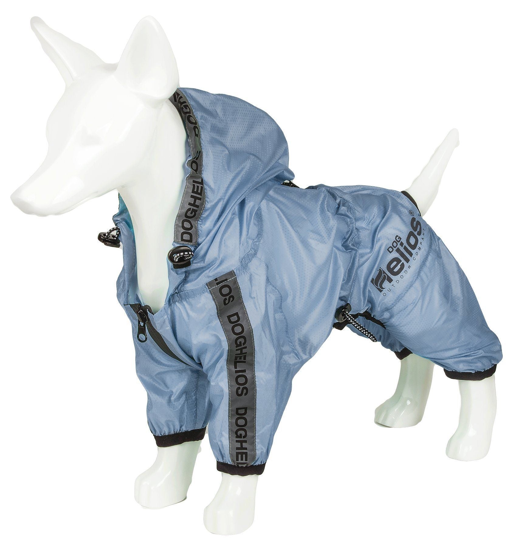 Dog Helios ® 'Torrential Shield' Waterproof and Adjustable Full Body Dog Raincoat