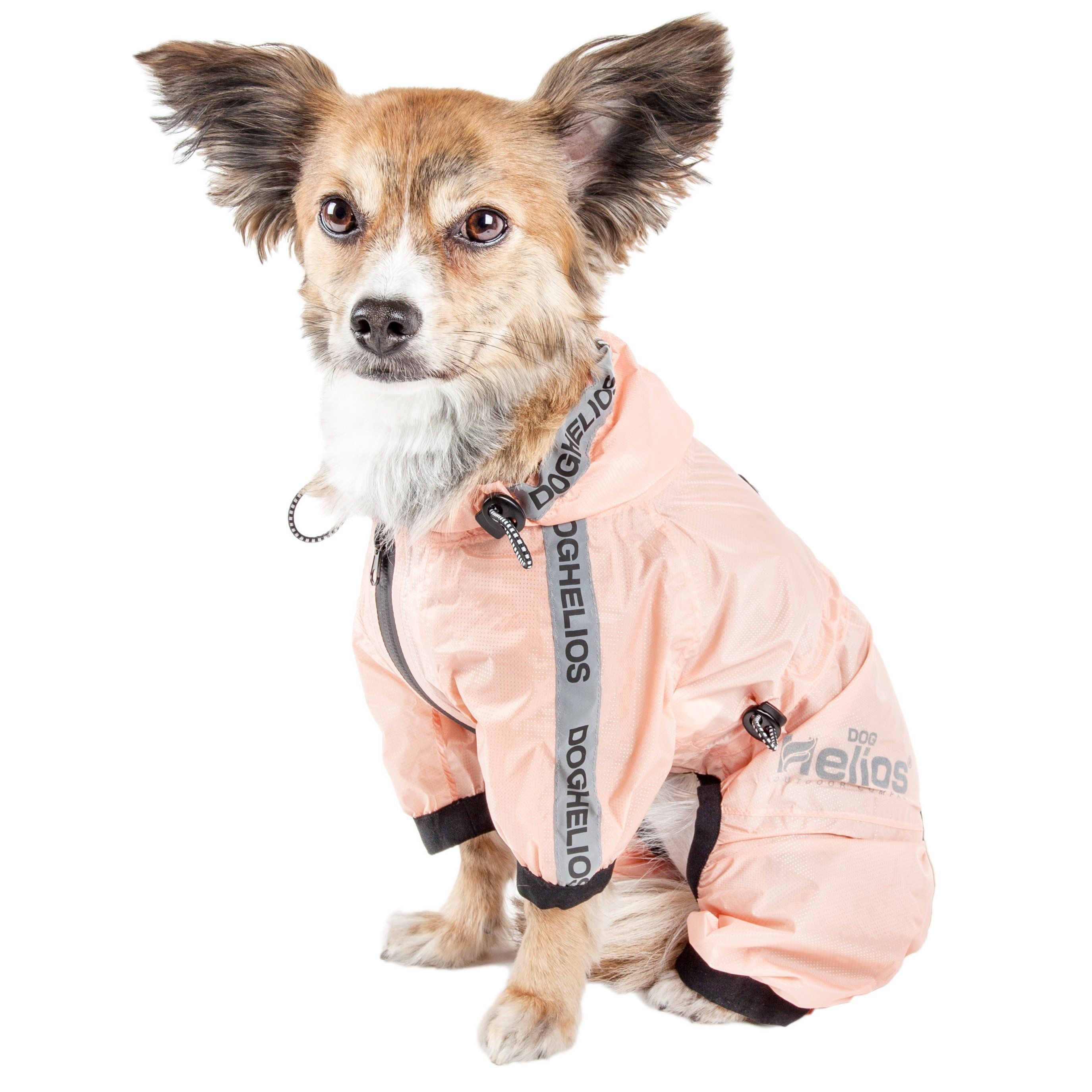 Dog Helios ® 'Torrential Shield' Waterproof and Adjustable Full Body Dog Raincoat