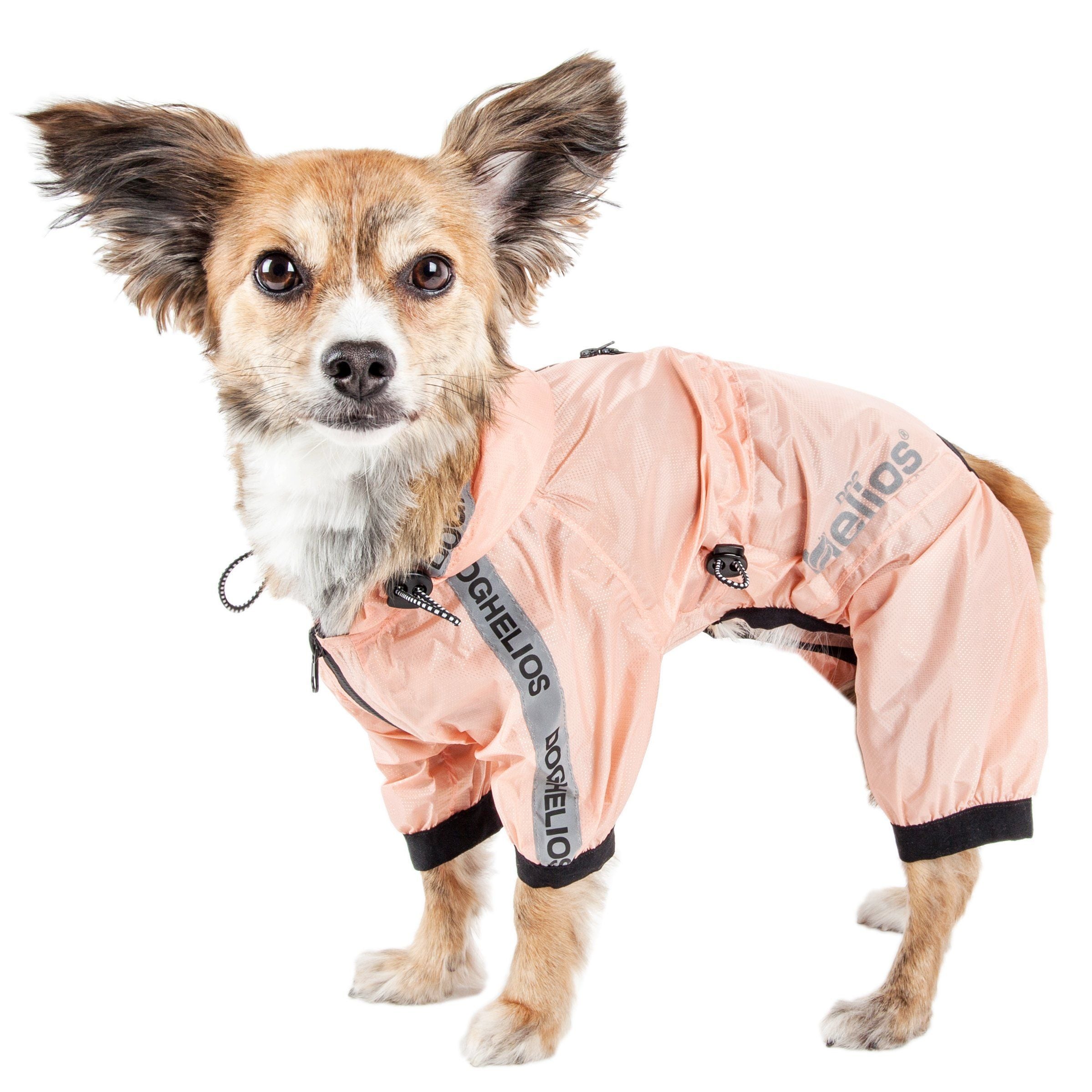 Dog Helios ® 'Torrential Shield' Waterproof and Adjustable Full Body Dog Raincoat