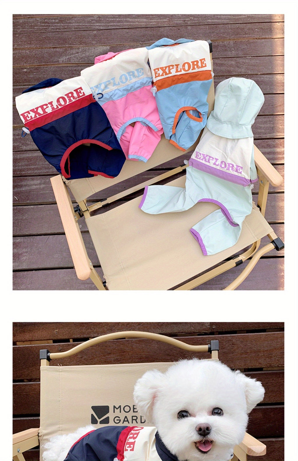 Dog Raincoat - Waterproof Lightweight Coat