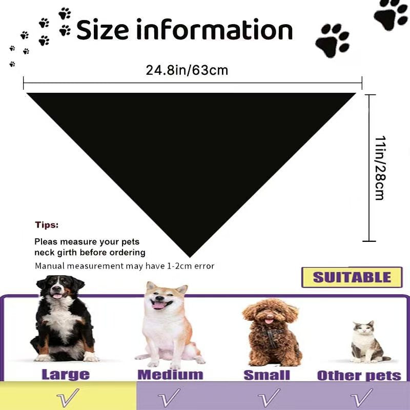 Easter Dog Bandana - 24.8x11 Inch Carrot Bunny Design