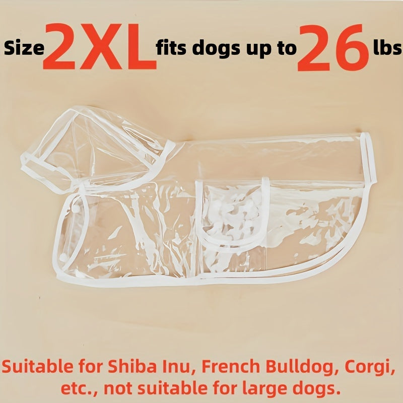 Pet Raincoat - Waterproof Dog & Cat Jacket Small
