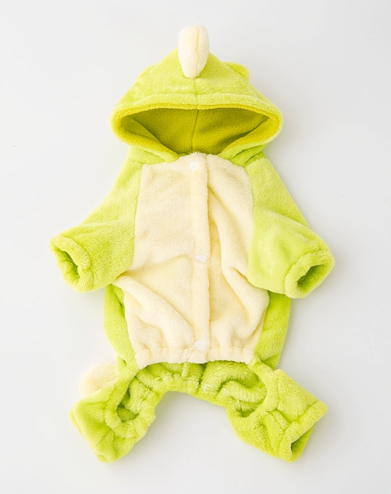 Cute Dog Costumes - Warm Dinosaur Jacket for Small Breeds