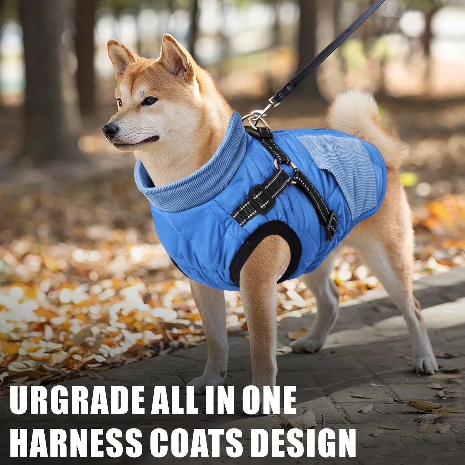 Reflective Dog Jacket - Adjustable Small Medium