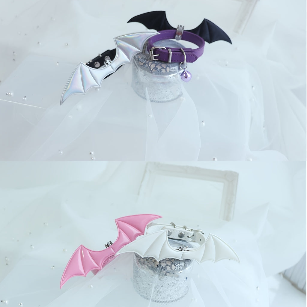 Halloween Pet Collar - Handcrafted Leather with Bell