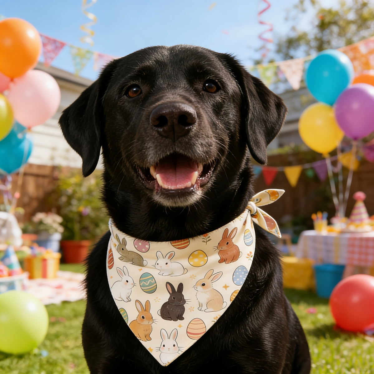 Easter Dog Scarf - Adjustable Pet Neckwear