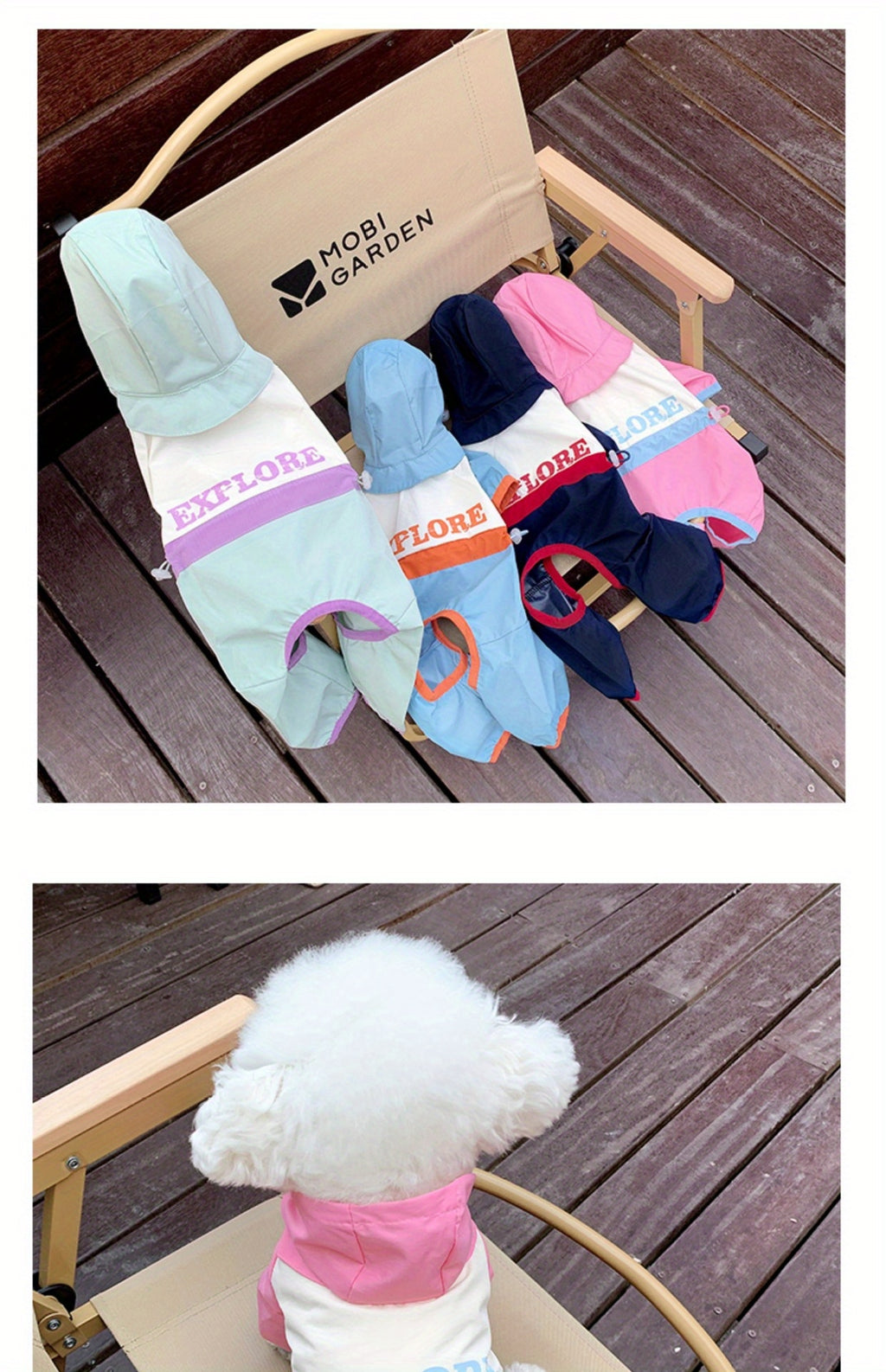 Dog Raincoat - Waterproof Lightweight Coat