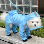 Dog Raincoat with Boots - Waterproof Puppy Rainwear