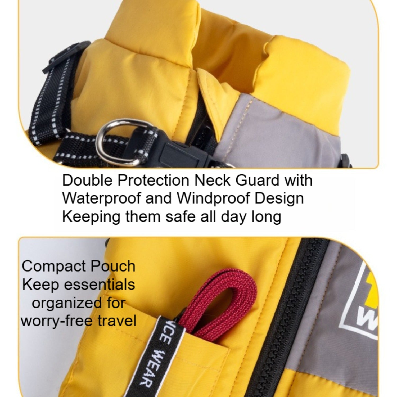 Windproof Dog Winter Jacket - Soft Dog Coat for Cold Weather