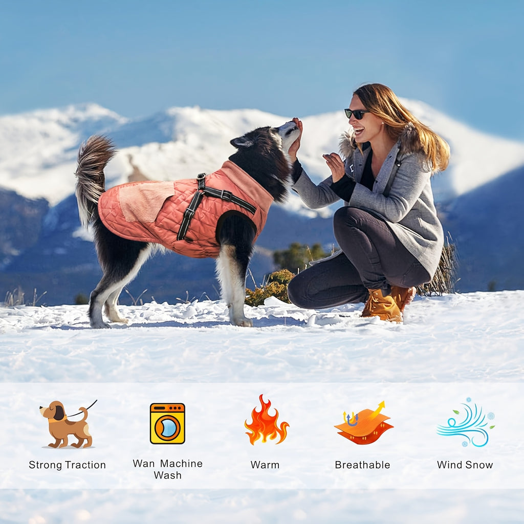 Reflective Dog Jacket - Adjustable Small Medium