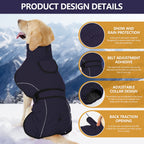 Dog Winter Coat - Windproof Jacket for Large Breeds