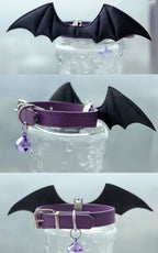 Halloween Pet Collar - Handcrafted Leather with Bell