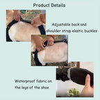 Waterproof Dog Boots Anti-Slip with Adjustable Straps