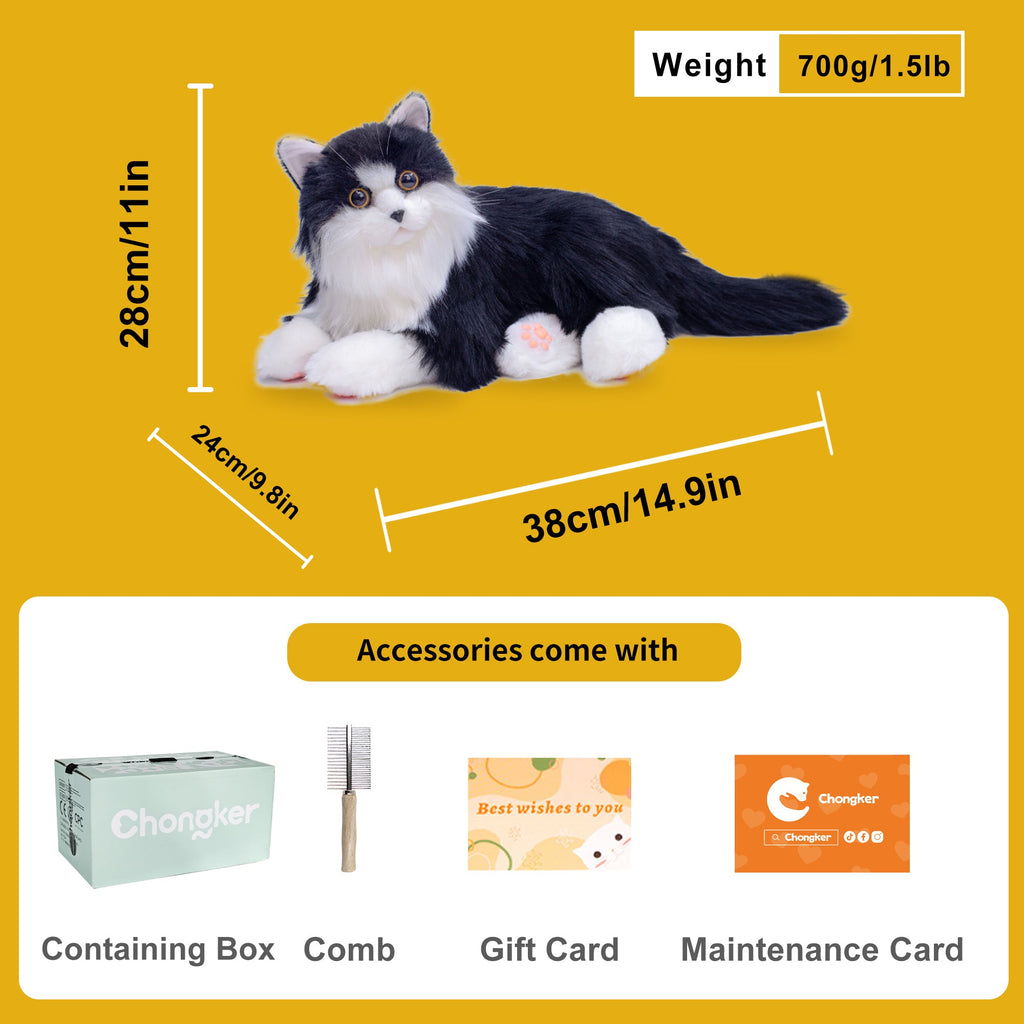 Percy Robot Cat – Interactive Weighted Comfort Toy