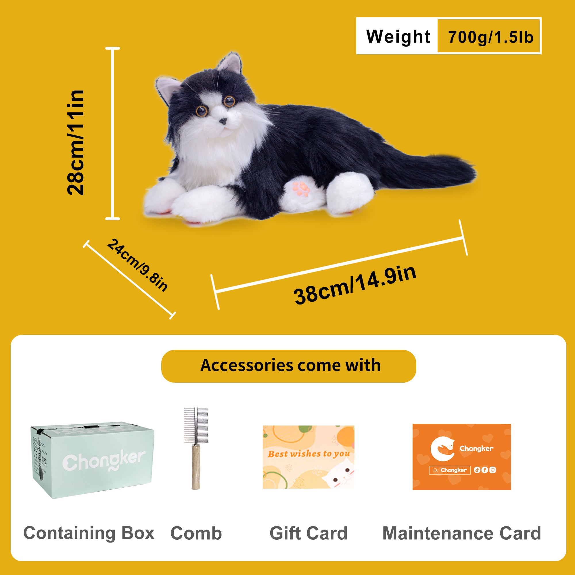 Percy Robot Cat – Interactive Weighted Comfort Toy
