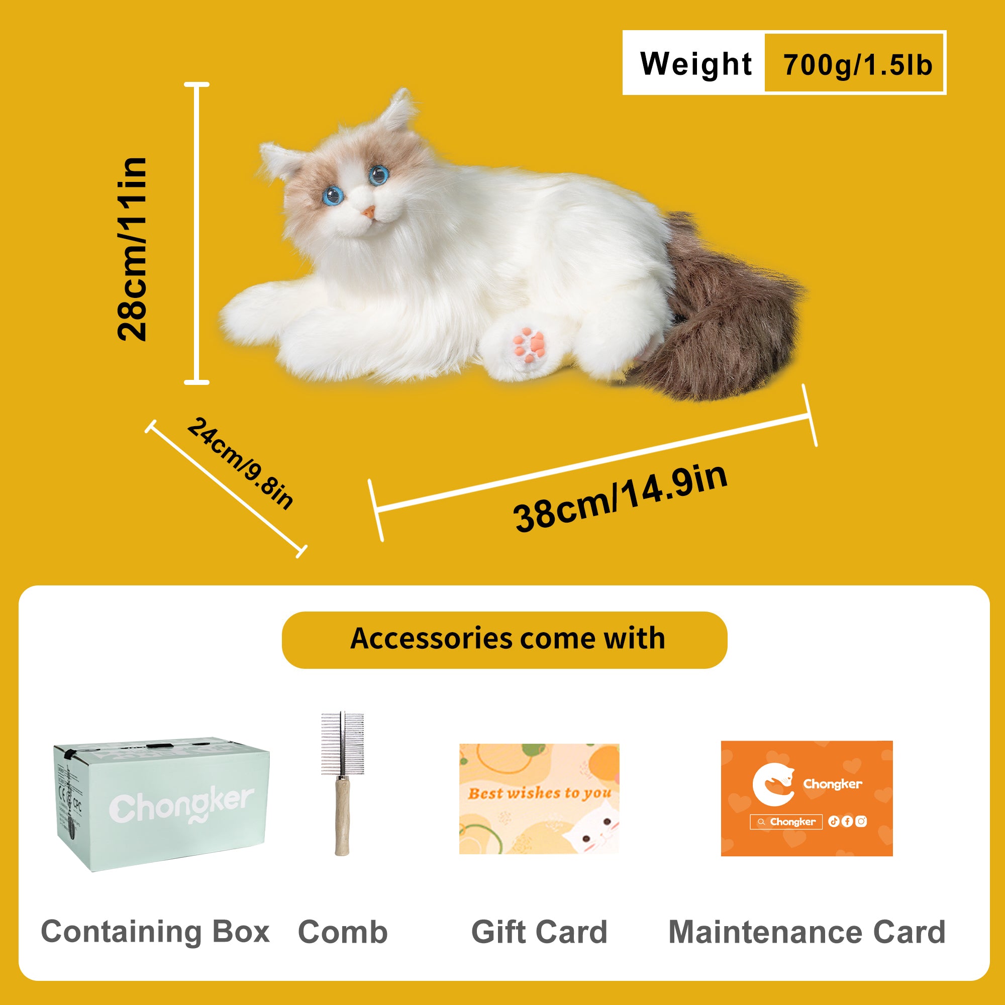 Percy Robot Cat – Interactive Weighted Comfort Toy