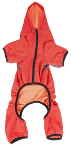 Pet Life ®  Active 'Fur-Breeze' Medium-weight 4-Way-Stretch Full Body Hooded Dog Yoga sweater