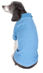 Pet Life ® Active 'Fur-Flex' Stretch and Quick-Dry Anti-Odor Fitness Yoga Dog Polo T-Shirt