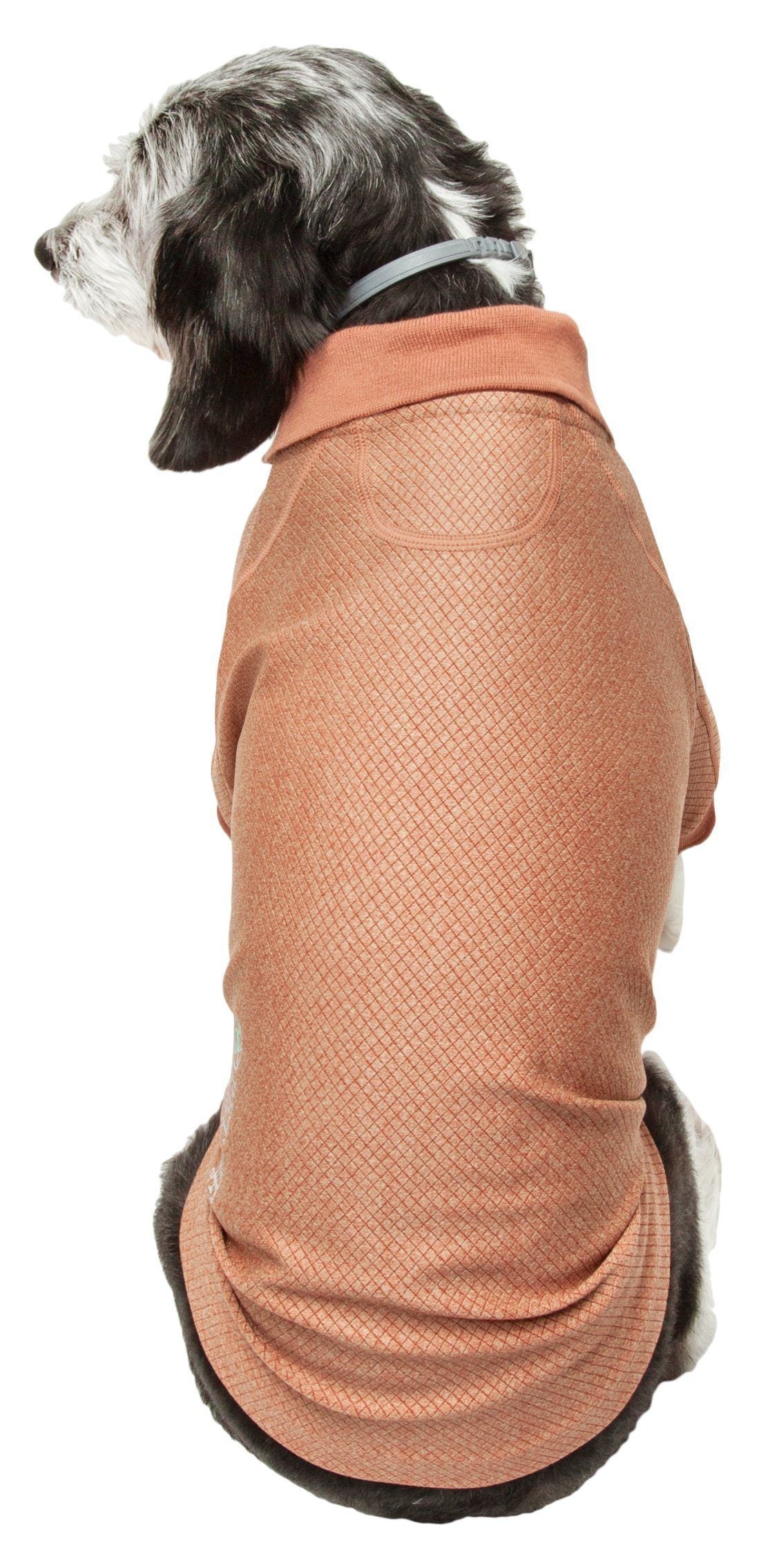 Pet Life ® Active 'Fur-Flex' Stretch and Quick-Dry Anti-Odor Fitness Yoga Dog Polo T-Shirt