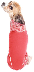 Pet Life ® Active 'Pull-Rover' 4-Way Stretch Sleeveless Fitness Yoga Dog T-Shirt Hoodie