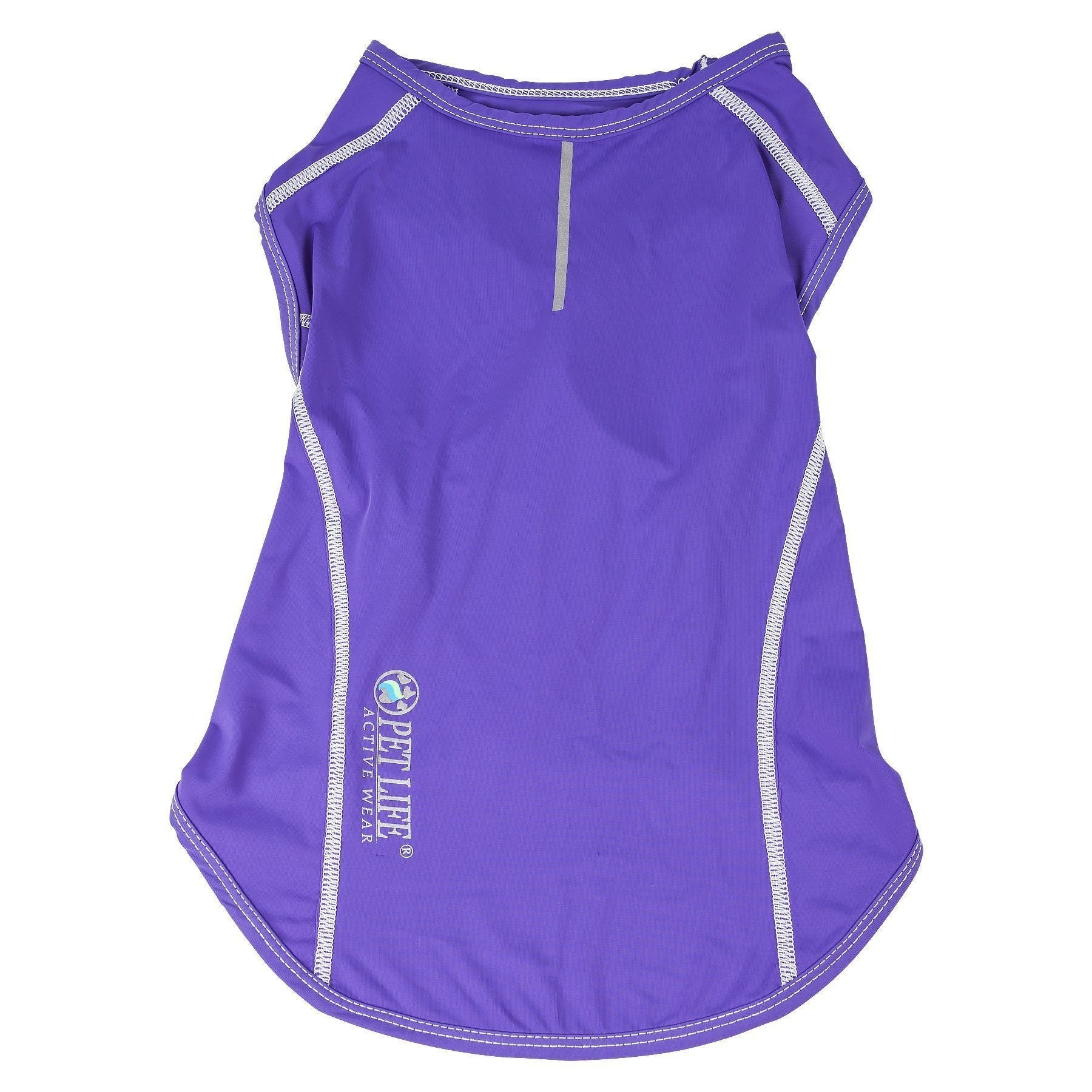 Pet Life ®  Active 'Racerbark' 4-Way-Stretch Yoga Fitness Dog T-Shirt Tank Top