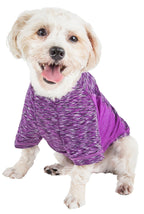 Pet Life ® Active 'Warf Speed' Heathered Ultra-Stretch Yoga Fitness Dog T-Shirt