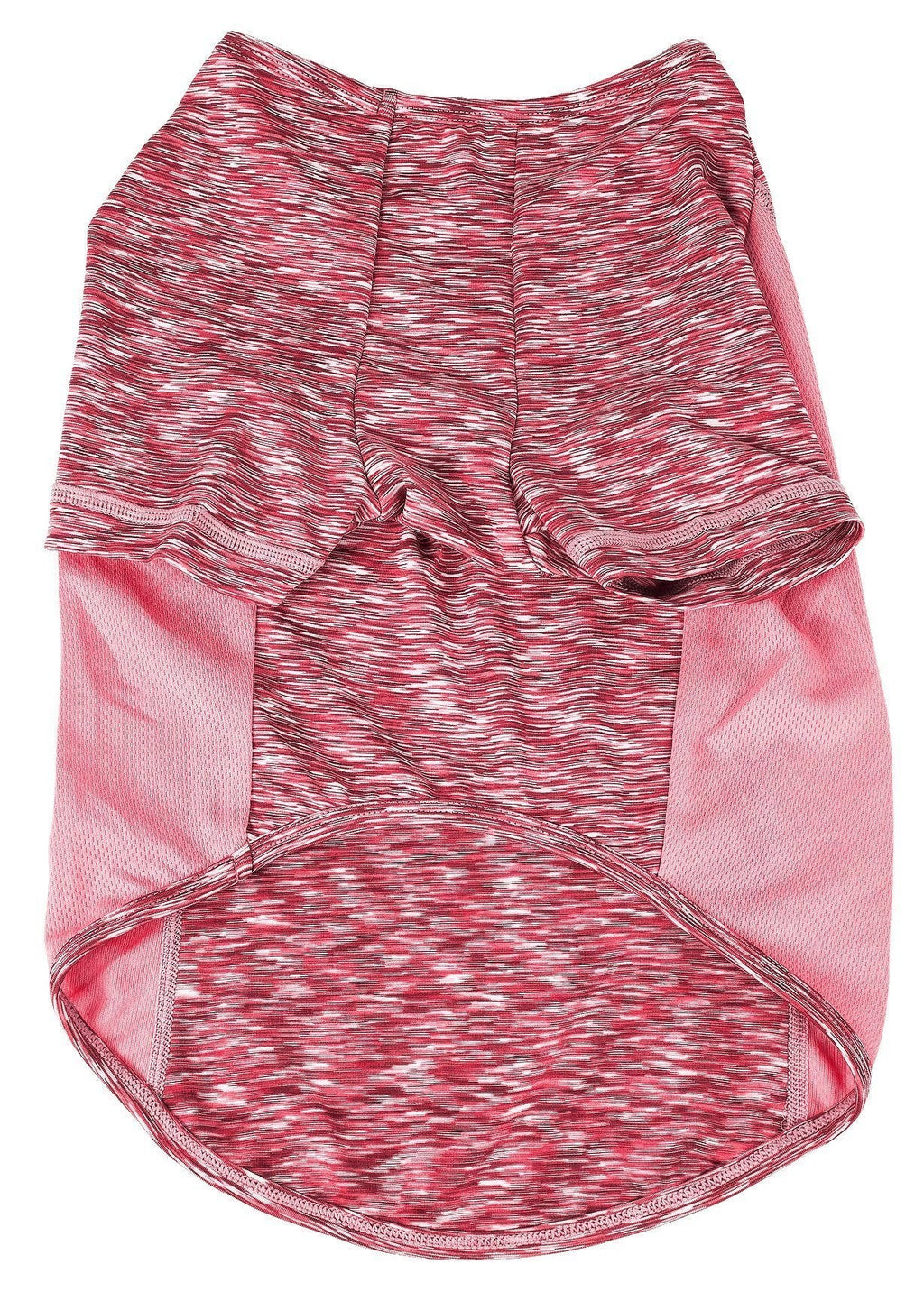 Pet Life ® Active 'Warf Speed' Heathered Ultra-Stretch Yoga Fitness Dog T-Shirt