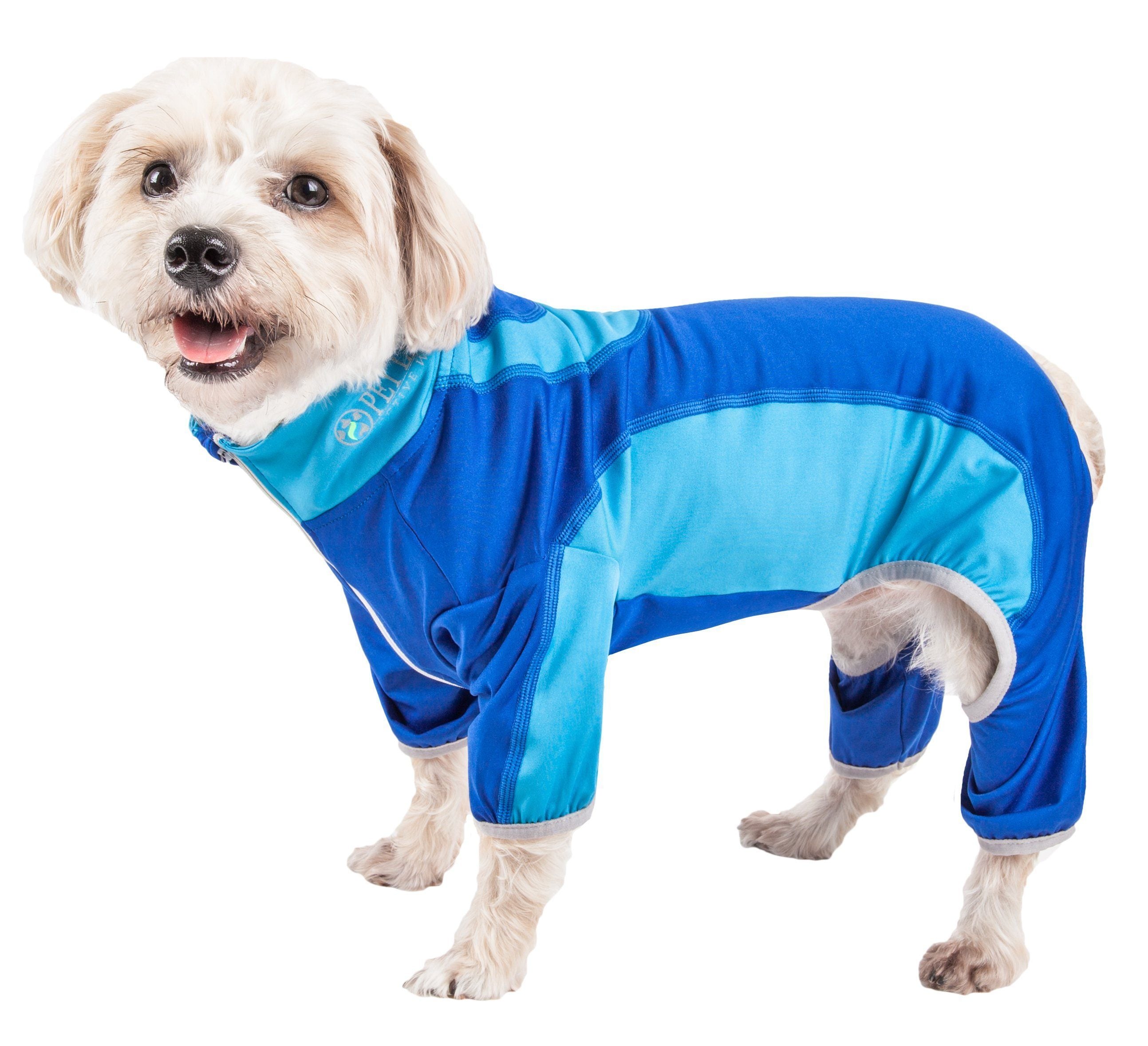 Pet Life ® Active 'Warm-Pup' Stretchy and Quick-Drying Fitness Dog Yoga Warm-Up Tracksuit