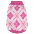 Pet Life ® 'Argyle Style' Ribbed Knitted Fashion Designer Dog Sweater