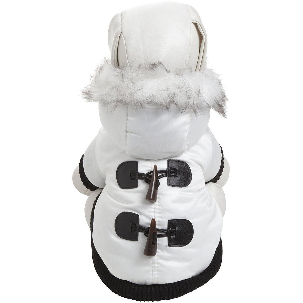 Pet Life ® Aspen Winter-White 3M Insulated Fashion Pet Parka Dog Coat