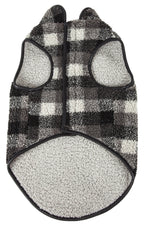 Pet Life ®  'Black Boxer' Classical Fashion Insulated Plaid Dog Coat