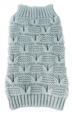 Pet Life ® Butterfly Stitched Heavy Cable Knitted Fashion Turtle Neck Dog Sweater