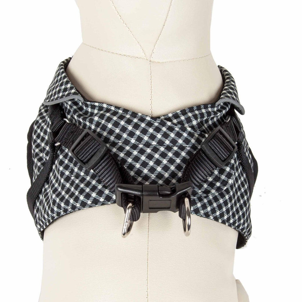 Pet Life ® 'Checkerwag' Checkered Mesh Reversed and Adjustable Fashion Dog Harness