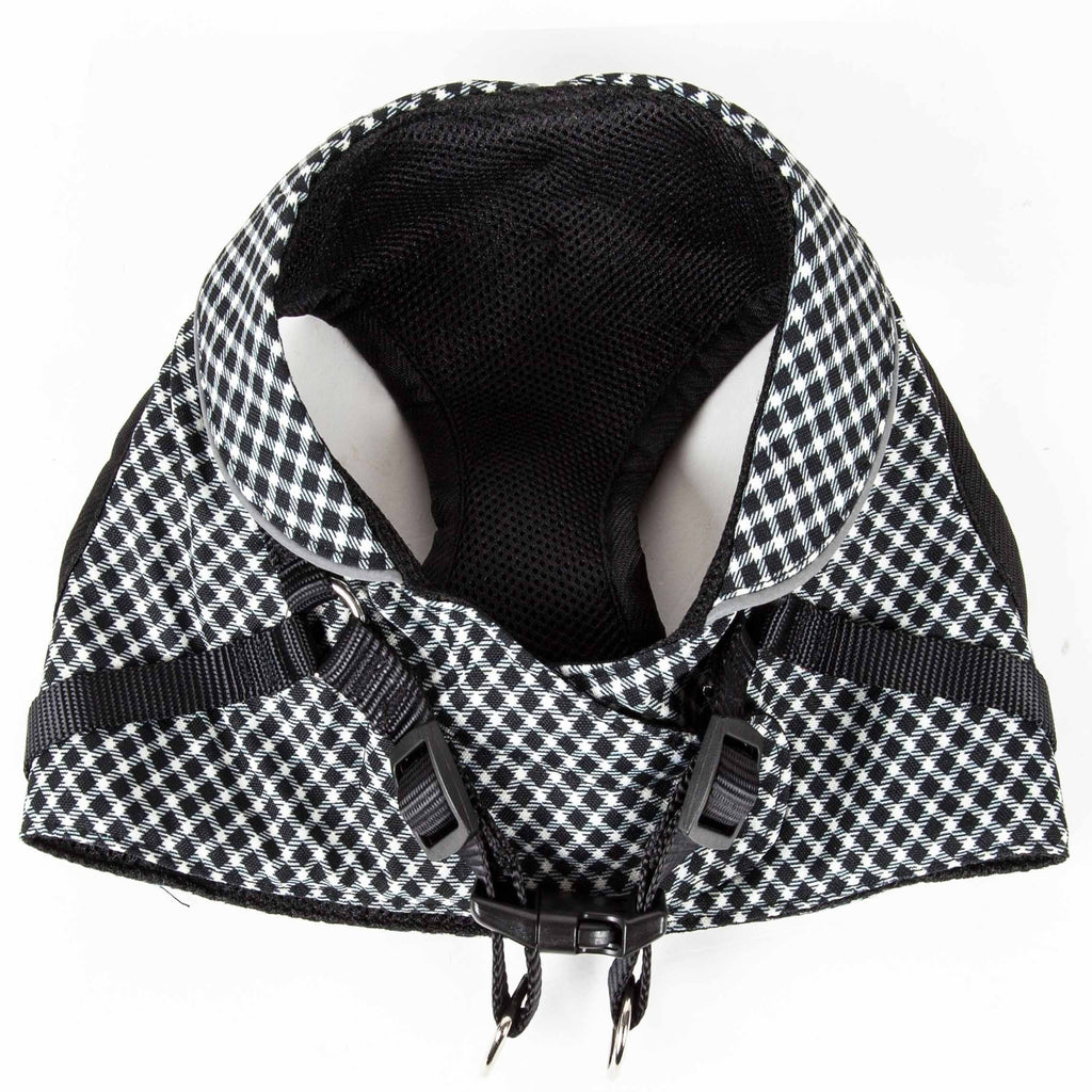 Pet Life ® 'Checkerwag' Checkered Mesh Reversed and Adjustable Fashion Dog Harness