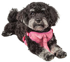 Pet Life ®  'Chichi Shaggy' Mesh Reversed Adjustable Fashion Dog Harness W/ Shaggy Neck Tie