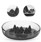 Pet Life ® 'Cirlicue' Mountain Shaped Modern Slow Feeding Pet Bowl