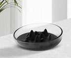 Pet Life ® 'Cirlicue' Mountain Shaped Modern Slow Feeding Pet Bowl