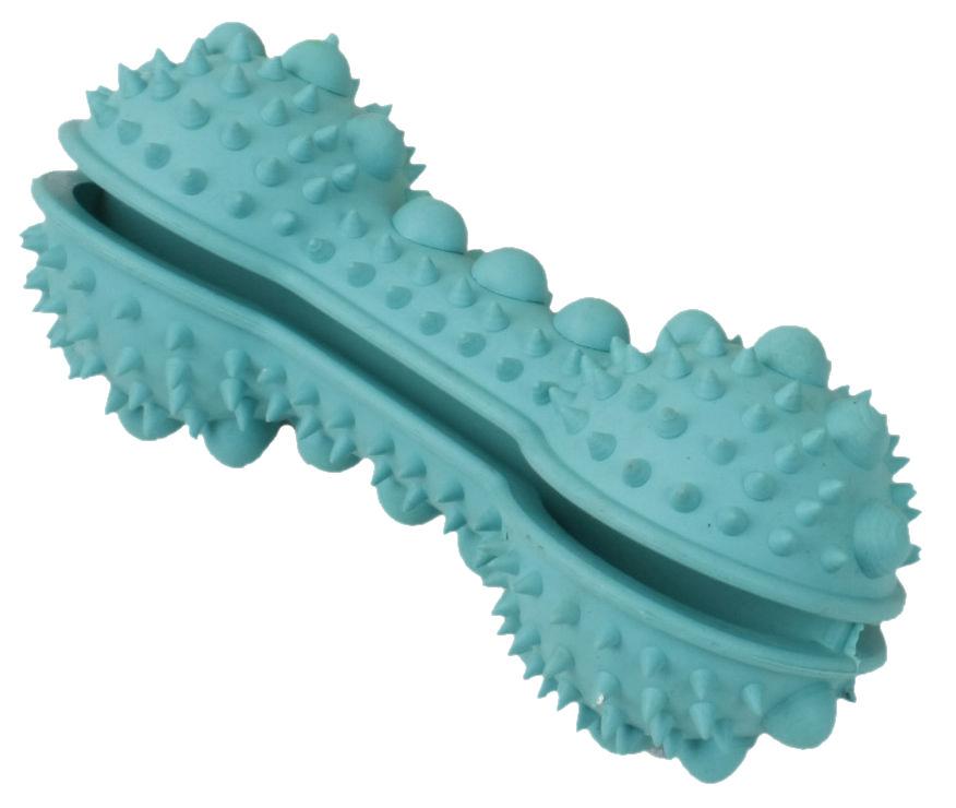 Pet Life ® 'Denta-Bone' TPR Treat Dispensing and Dental Cleaning Durable Dog Toy