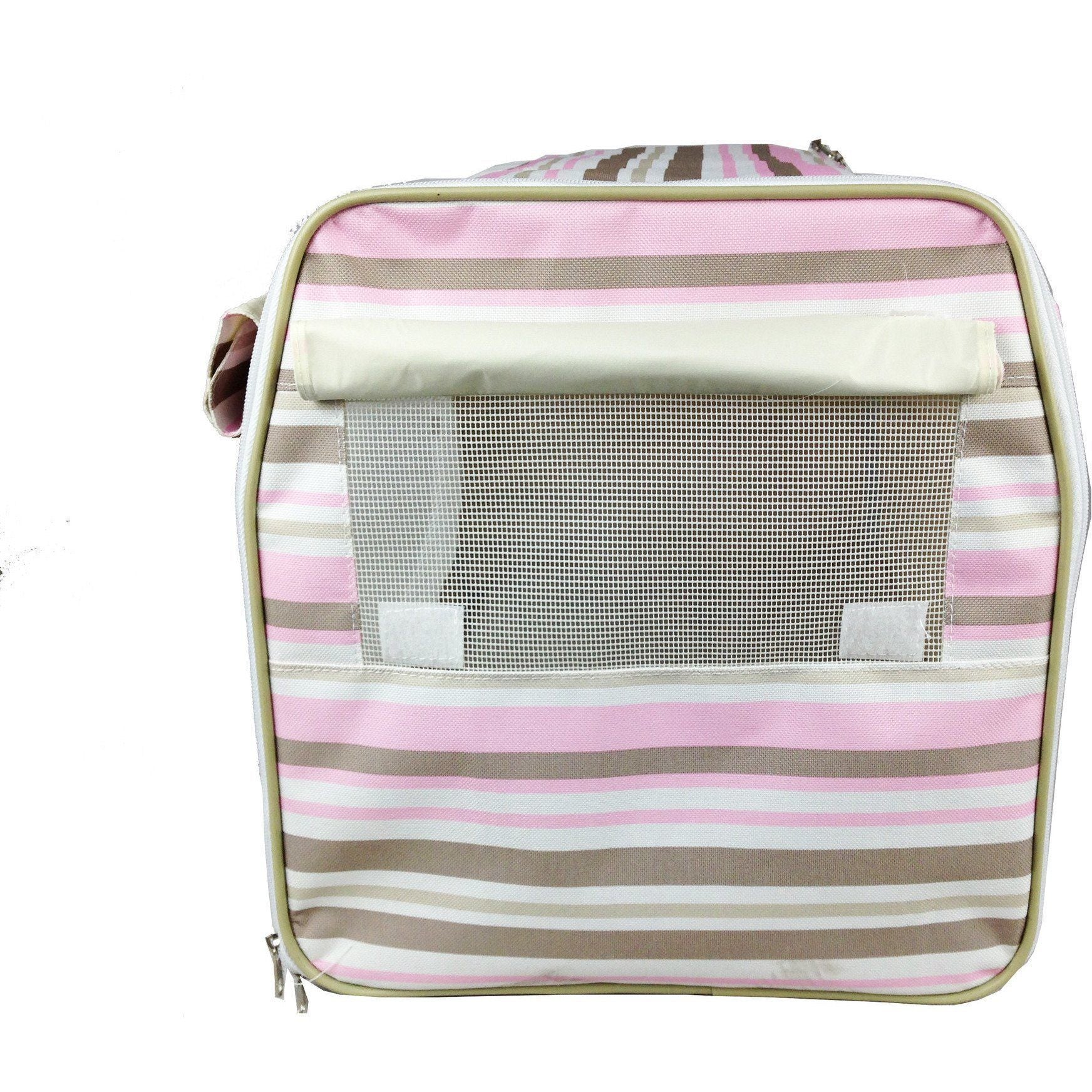 Pet Life ® 'Easy Folding' Zippered Folding Collapsible Wire Framed Lightweight Pet Dog Crate Carrier