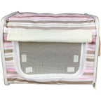 Pet Life ® 'Easy Folding' Zippered Folding Collapsible Wire Framed Lightweight Pet Dog Crate Carrier