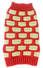 Pet Life ® Fashion Weaved Heavy Knit Designer Ribbed Turtle Neck Dog Sweater