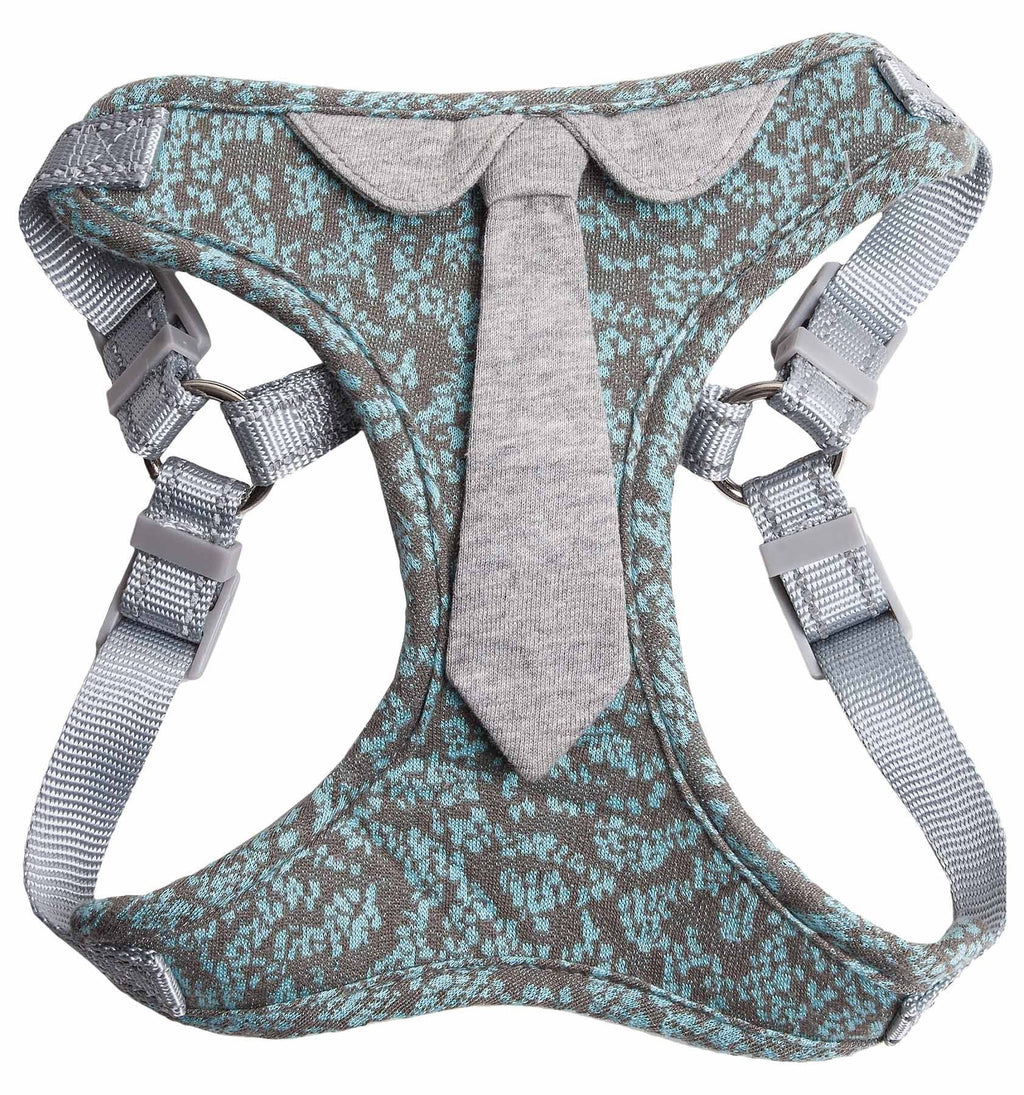 Pet Life ®  'Fidomite' Mesh Reversed and Adjustable Fashion Dog Harness W/ Designer Neck Tie