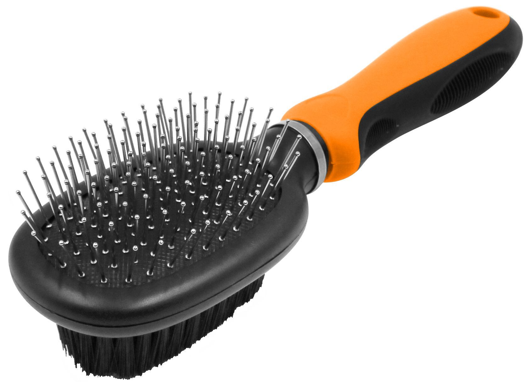Pet Life ® Flex Series 2-in-1 Dual-Sided Pin and Bristle Grooming Pet Brush