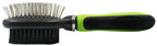 Pet Life ® Flex Series 2-in-1 Dual-Sided Pin and Bristle Grooming Pet Brush
