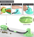 Pet Life ® 'Grip N' Play' Treat Dispensing Football Shaped Suction Cup Dog Toy